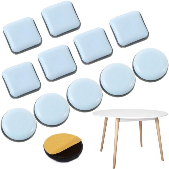 Uni-Fine 20 stuks Teflon meubelglijders 20 mm (rond) - Meubelglijders
