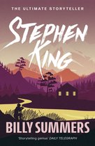 Boekcover van Billy Summers van Stephen King, met een huisje, een rivier en een silhouet van een schutter in een berglandschap.