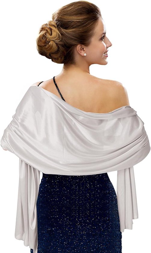 Etole Femme Chic Mariage Chu00e2le En Soie Pour Robe De Soiru00e9e Etole Femme Chic Mariage Chu00e2le En Soie Pour Robe De Soiru00e9e