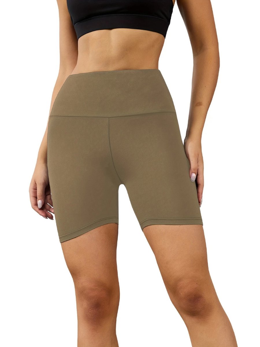 Nivard Biker Short Dames Korte Legging Lange Onderbroek Bikershort Met Pijpjes Koffie Bruin