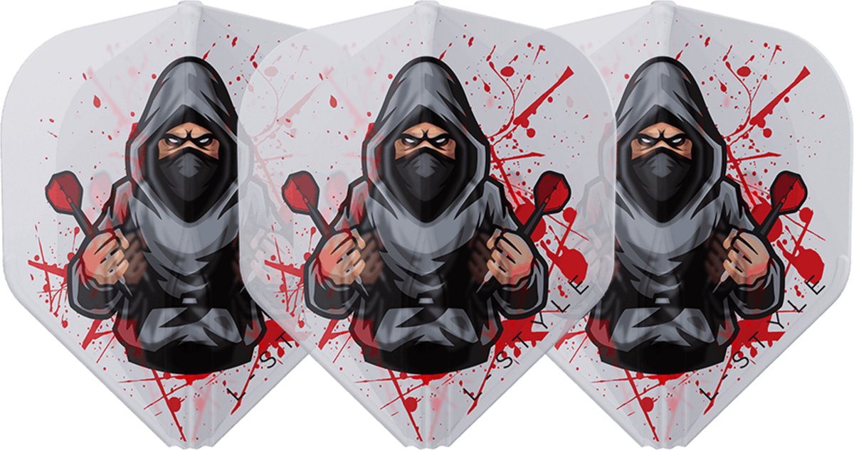 L-STYLE L1 EZ RENE EIDAMS V4 CLEAR WHITE - DART FLIGHTS