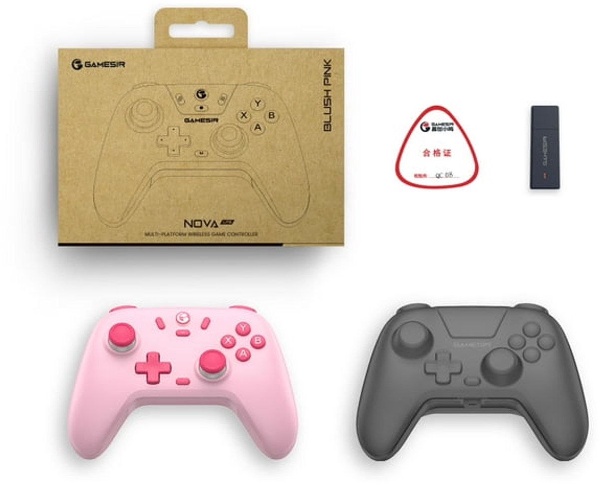 GameSir Nova Lite - Draadloze Controller - Hall Effect - Voor Switch/Switch 2/PC/Android/iOS - Roze thumbnail 5