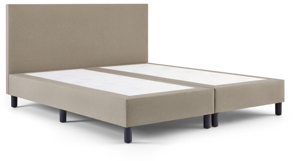 Boxspring SleepEase - 120x200 Zonder matras - Beige Glad - Golden Matrassen Zeeland