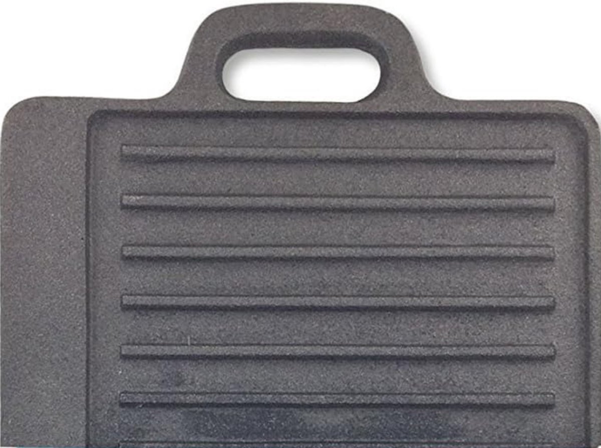 MKSS® Grillplaat Inductie - Bakplaat - Gietijzer - Zwart
