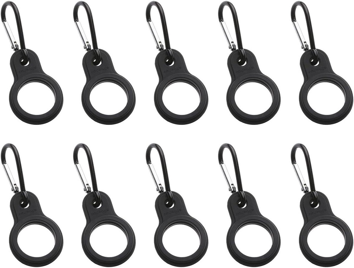 Allecto Plus - Bidonhouder Clipbidon 10 stuks voor buitenactiviteiten, trekking, kamperen en bergbeklimmen