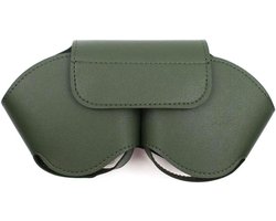 Accessoires voor hoesjes - Hoofdtelefoonhoesje - Leren hoesje - Krasbestendig, stofbestendig, draagbaar reishoesje - Stofbestendige reistas - Opbergtas voor hoofdtelefoon - Compatibel met Apple Airpods Max Smart Case - Donkergroen
