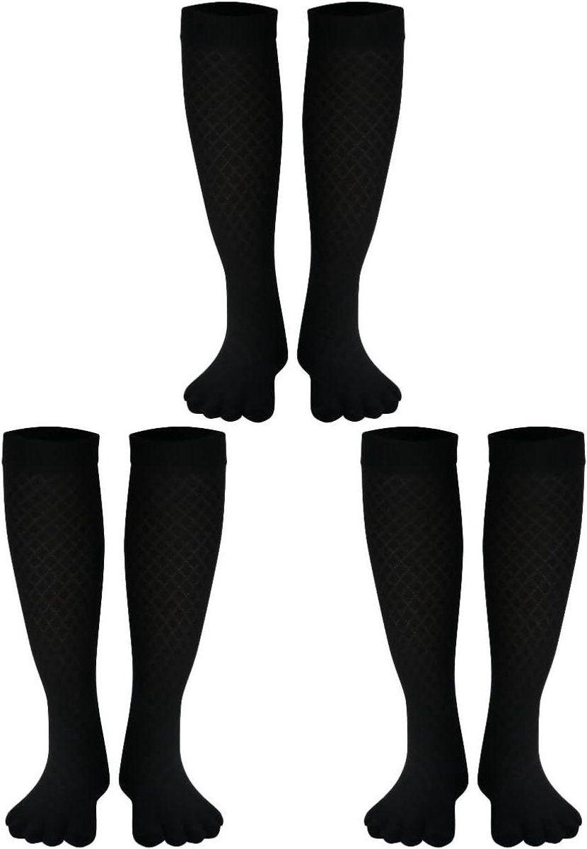 Allecto Plus - Sportieve vijf tenen sokken voor vrouwen - 2 paar - Katoenen enkelsokken voor yoga en pilates - Duurzaam en huidvriendelijk - In diverse kleuren