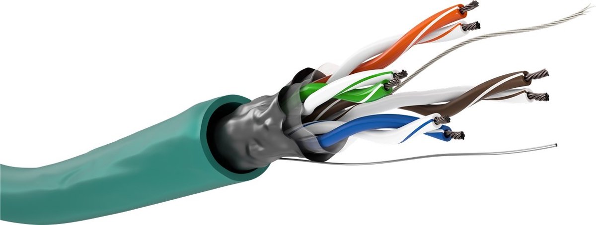 DSIT 111116 - Netwerkkabel - Zonder connector - 100 m - Groen
