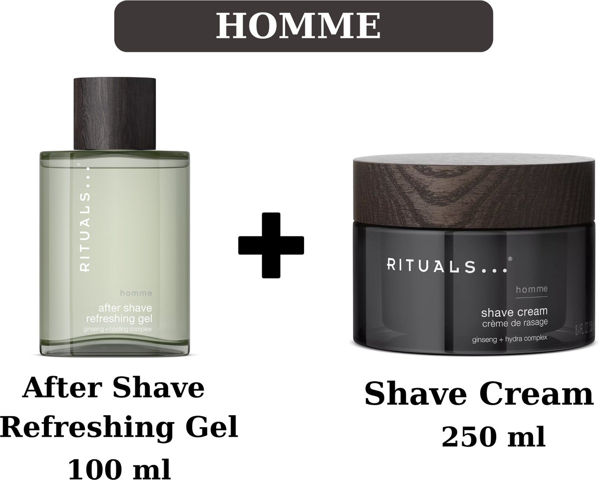 Rituals - Homme - Combi Set - Shave Cream 250 ml + After Shave Refreshing Gel 100 ml - Rituals Men - Rituals Man