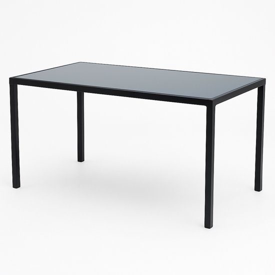Casaria WPC bijzettafel, polyrotan bijzettafel, 45 x 45 x 40 cm, in hoogte verstelbaar, weerbestendig, voor buiten, tuin, terras, balkon, tuin, crème