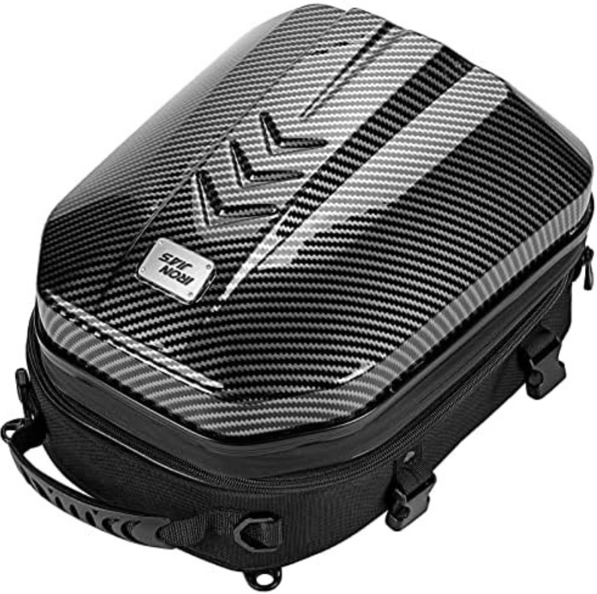 Motorrugtas - Motorbagage - Waterdichte Rugtas - Helm Rugtas - ABS Hardcase Motor Tas - Uitbreidbare Bagageruimte 24-35L - Achterzit Bevestiging - Reistas voor Motorfiets - Rugzak voor Helm - Grapelet Motor Accessoire