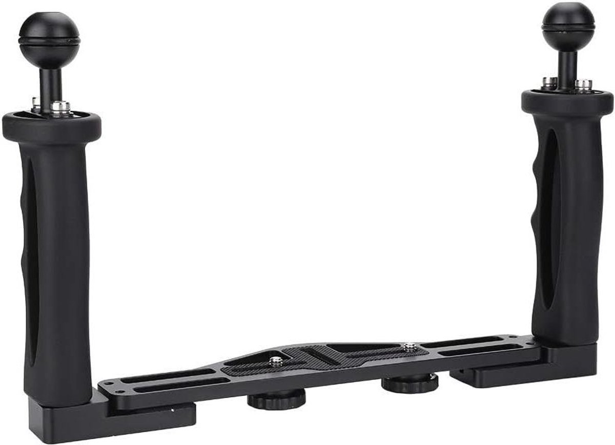 - Aluminium Onderwater Camera Stabilizer met Dubbele Handvatten voor Onderwater Camera Behuizing Accessoire. Bereik Stabiele Onderwater Opnames.