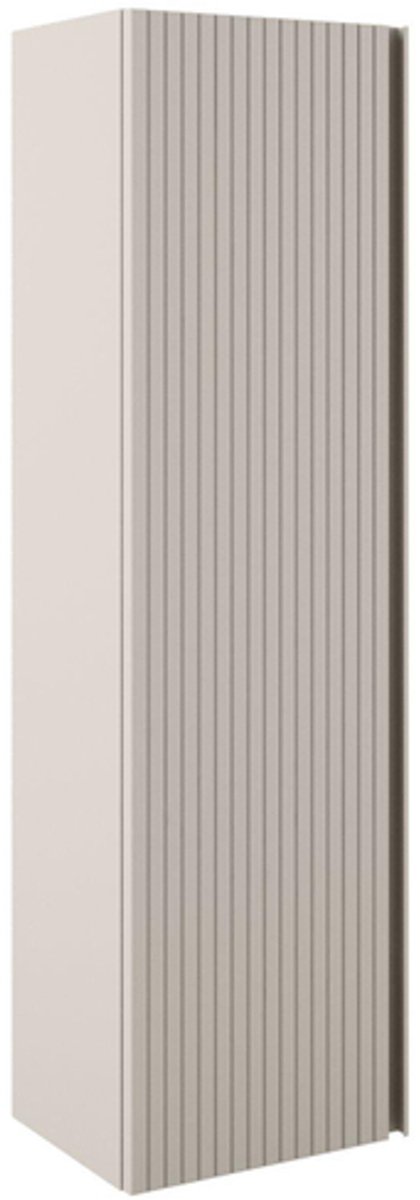 FugaFlow Eccelente Arredo Hoge Kast - 120x34.5x27.5cm - 1 deur - mat cotton (beige) - MDF