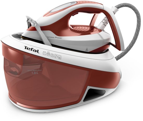 Tefal Express Power SV8110 2800 W 1,8 L Durilium AirGlide Autoclean soleplate Rouge, Blanc