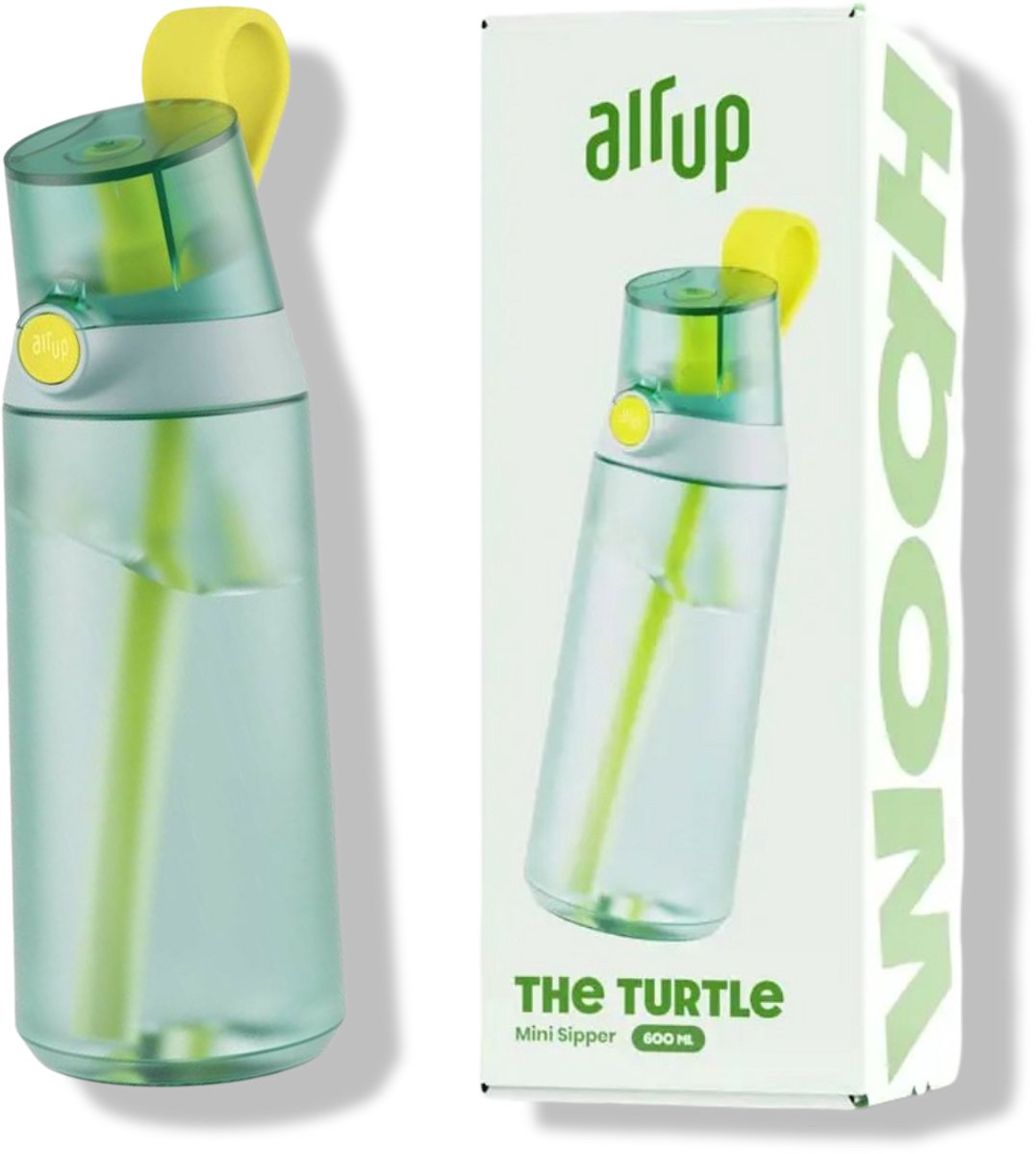 Air Up - Drinkfles - Mini Sipper the Turtle Green- Drinkfles - voor kinderen - 600 ml - Air up fles - geurwater
