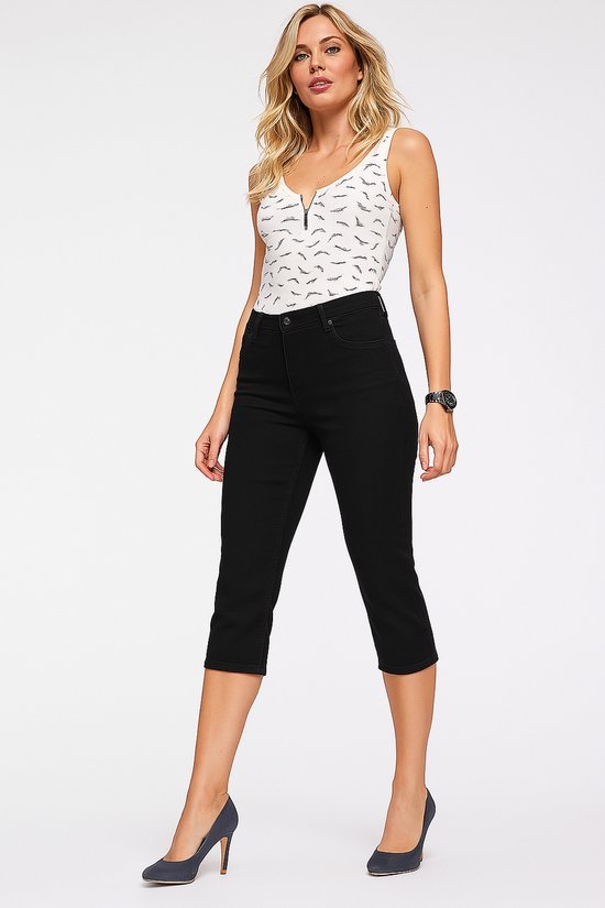 Arizona | Jean Capri pour femme | Coupe confort | Jeans noir | taille 36