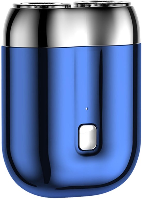 2-Kop Scheerapparaat - Usb Oplaadbare Mini Full Body Shaver - Lichtgewicht en Comfortabel - Kleur: Blauw