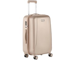 foto van CarryOn Skyhopper Middenmaat Koffer 65Ltr - Reiskoffer 68cm met Expander - Champagne