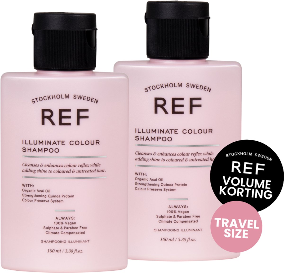 REF ILLUMINATE COLOUR SHAMPOO 2X 100ML TRAVELSIZE VOORDEEL