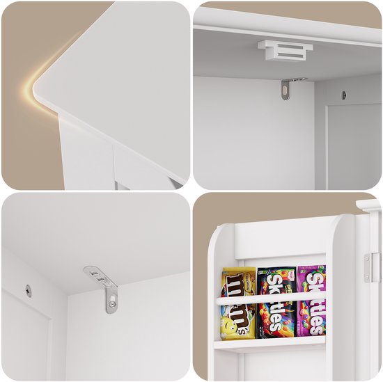 Xbro Keukenkast Vrijstaand – Met 2 Lades en 2 Deuren – Opbergkast – Voor Keuken, Eetkamer of Wasruimte – 40 x 60 x 120 cm – Wit