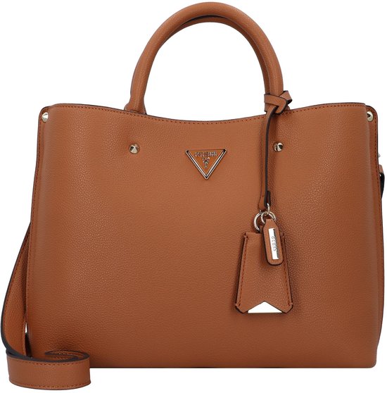 GUESS sac à épaule Meridian II Girlfriend Satchel Cognac brun