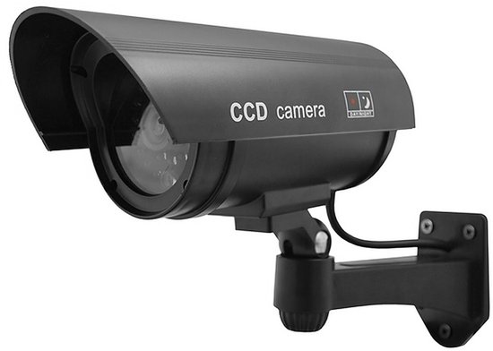 Retoo Nepbewakingscamera – Draaibare Dummy Met Knipperende LED, Weerbestendig, Voor Binnen En Buiten – Schrikt Inbrekers Af, Werkt Op Batterijen