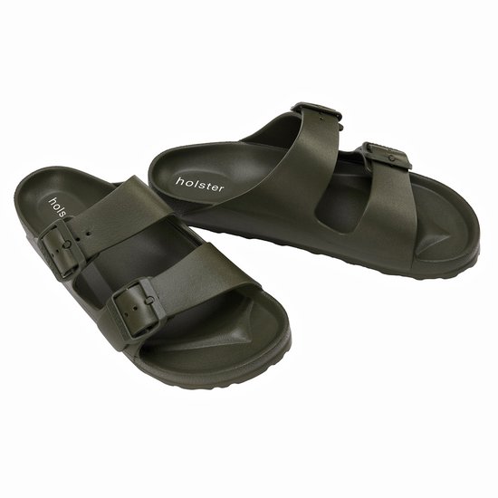 Holster Holster Sundreamer - Vegan Slides - Podologisch Goedgekeurd Slipper GROEN - Maat 41