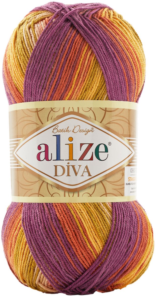 Alize Diva Batik 8027 Pakket 5 bollen