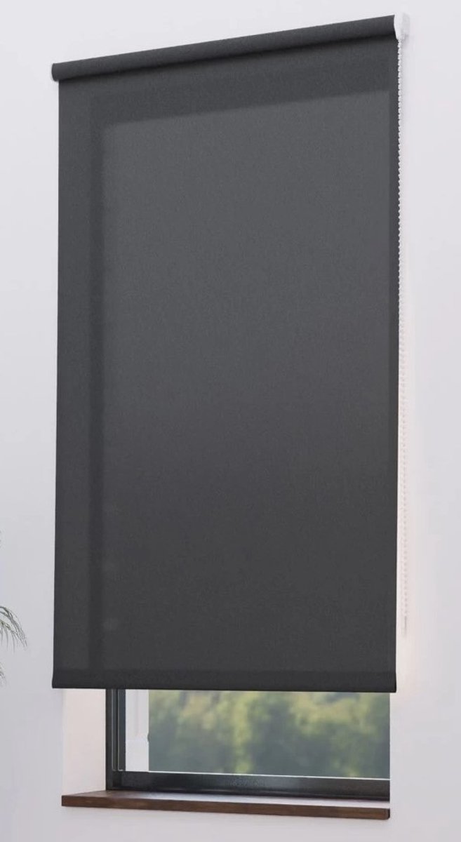 Rolgordijn effen - verduisterend - Rozegrijs - Br 210 cm x H 190 cm - Madécostore.
