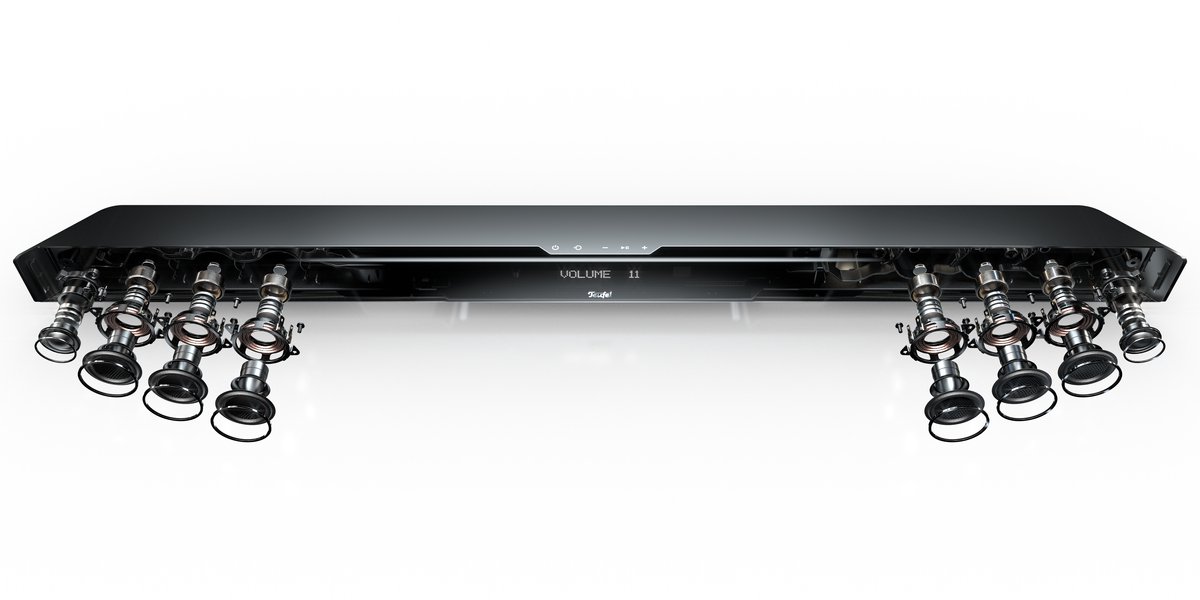 Afbeelding 2 van Teufel CINEBAR 11 voor Dolby Atmos 2.1-Set - Soundbar met draadloze subwoofer - Bluetooth met aptX - Virtuele surround sound - zwart