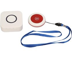 JGS Premium - Draadloos Oproepsysteem voor Senioren - Draadloze Alert Button - Emergency Pager - Thuis- en Ziekenhuisgebruik - 900+ Voeten Bereik