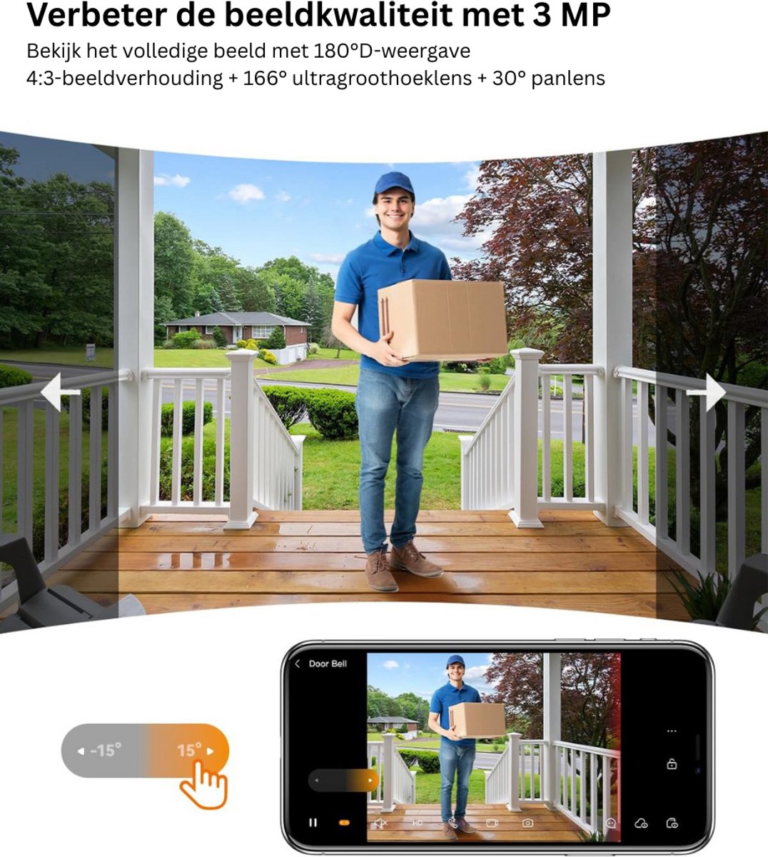 DailySupplies® Draadloze Video Deurbel met Full HD Camera - afbeelding 2