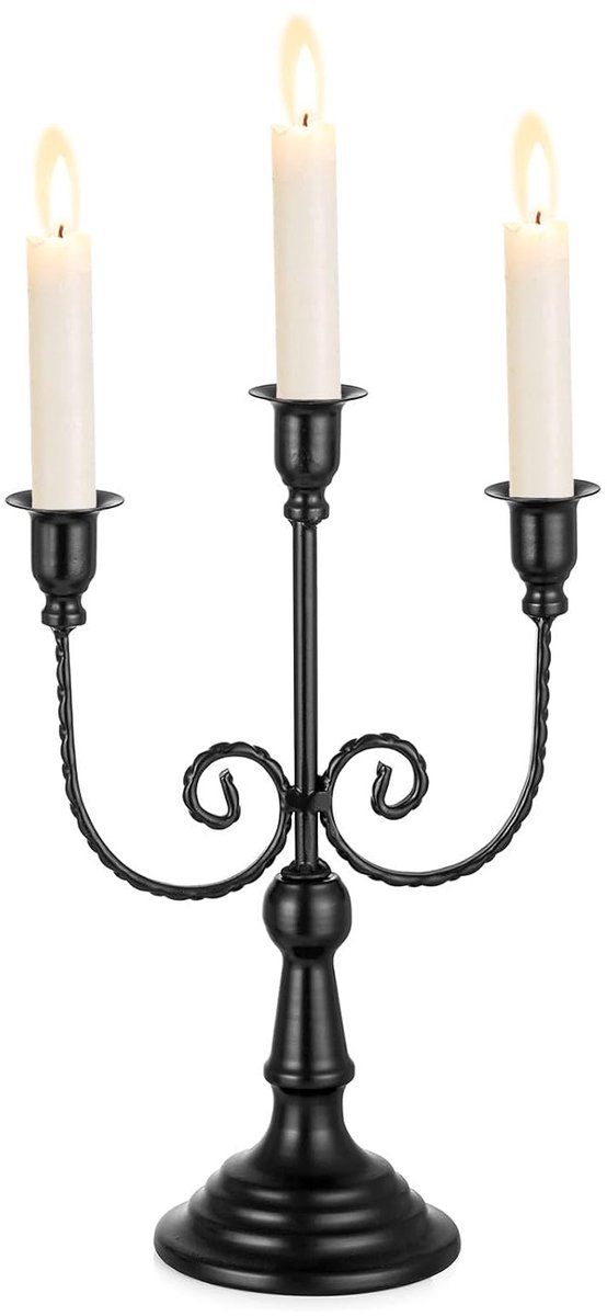 Elegante tafeldecoratiekandelaars - Hoogwaardig metaal - 1 stuk - 29,5 cm