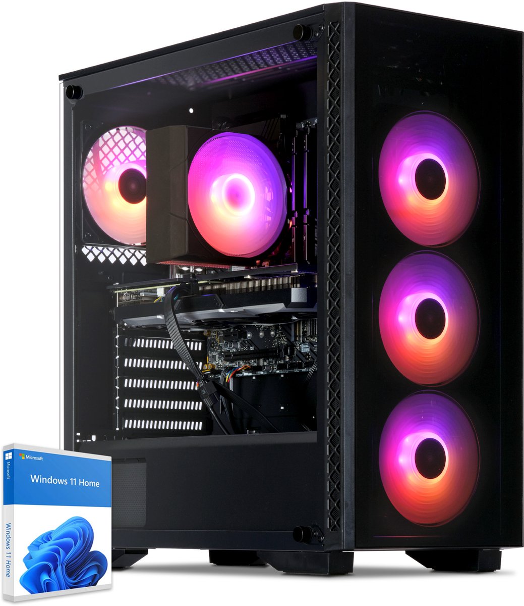 Sedatech Advanced Gaming PC Compact • Intel i5-10600KF 6x 4.1GHz • Geforce RTX3050 • 32Gb RAM • 1Tb SSD M.2 • WiFi • Windows 11 • Desktop computer
