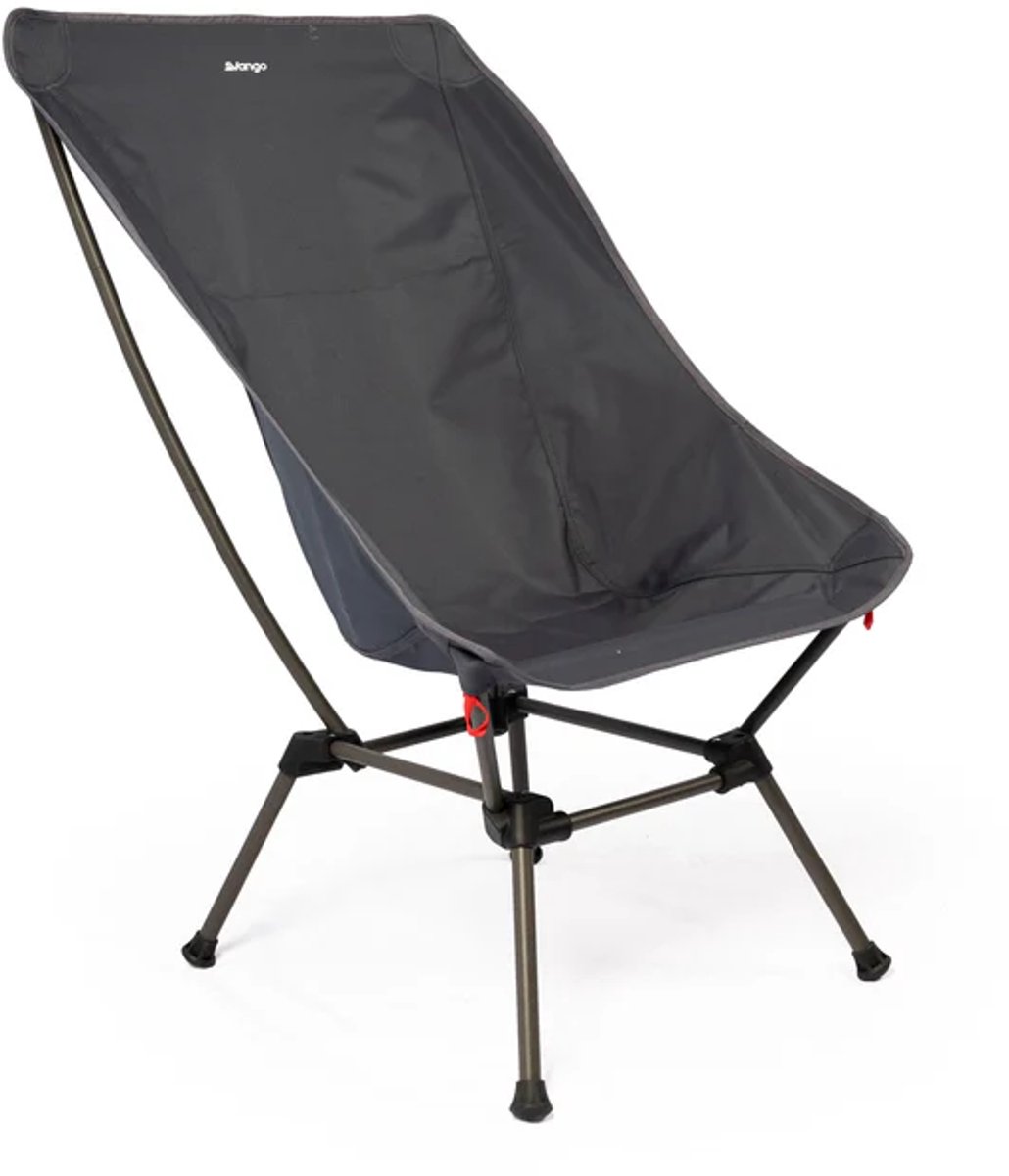 Vango Micro Lux Tall Campingstoel – Stevig Stalen Frame & Slijtvast Endure Polyester – Extra Hoge Rugleuning – Draagvermogen 180 kg – Inclusief Draagtas