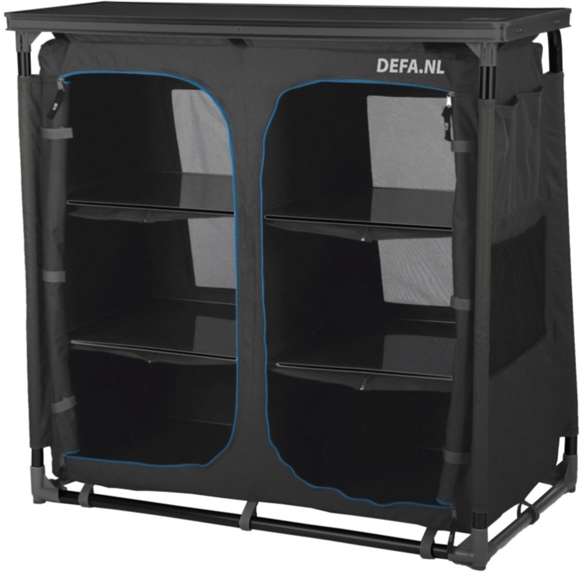 Defa Blue Line 110 - Campingkast - Schuin model - 6 opbergvakken