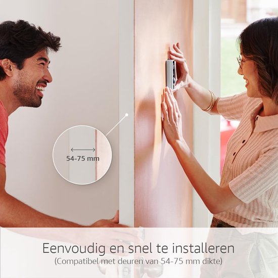 RFWR® Draadloze Deurspioncamera met 1080p HD Video - Voor Deuren met Standaard Kijkgaten van RFWR — afbeelding 3