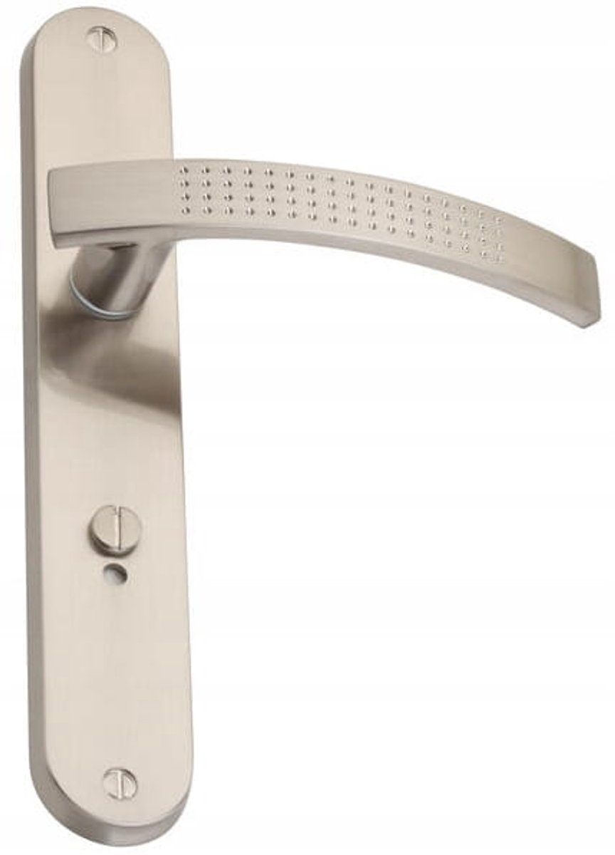 Gamet Talia Basic - Binnen deurklink - WC Systeem - Langschild - Geborsteld Nikkel