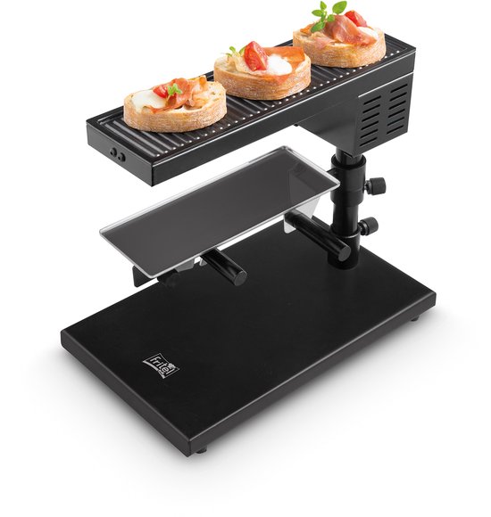 FRITEL Kaasraclette CR 1895 - Zwitserse Kaasraclette + Grill - Raclettegrill / Kaas Gourmet Set - 0 - 310°C - 600W - PFAS-vrij - 4 Functies - 4 Pers. - Zwart — afbeelding 4