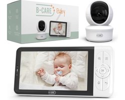 B-Care Moon Wifi Connected - Babyfoon Met Wifi En App - Babyfoon Met Camera - 5.0 Inch HD Baby Monitor - Uitbreidbaar Tot 2 Camera's