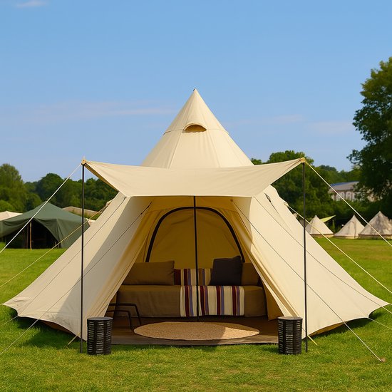 Fameilleur Glamping Tipi Tent – 6-Persoons