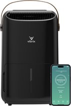 Vibrix DryFlow12 Pro Luchtontvochtiger & Luchtreiniger – 12L per dag – Bediening via App – Ionisator & UV-licht – Wasdroogfunctie – Stil & Energiezuinig – Voor Badkamer, Kelder, Zolder & Slaapkamer – Dehumidifier