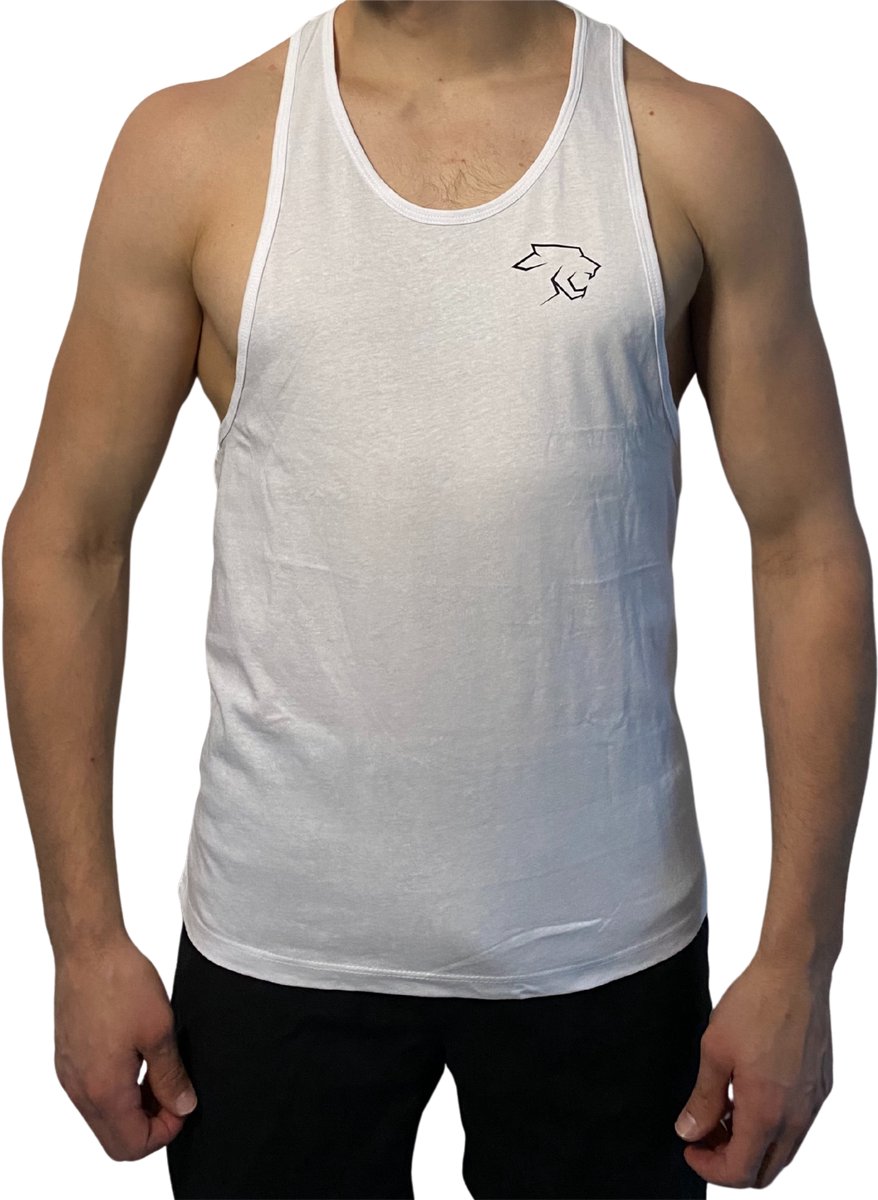 Kill'r - Heren Tanktop Bodybuilding | Fitness Sporthemd - Classic Wit