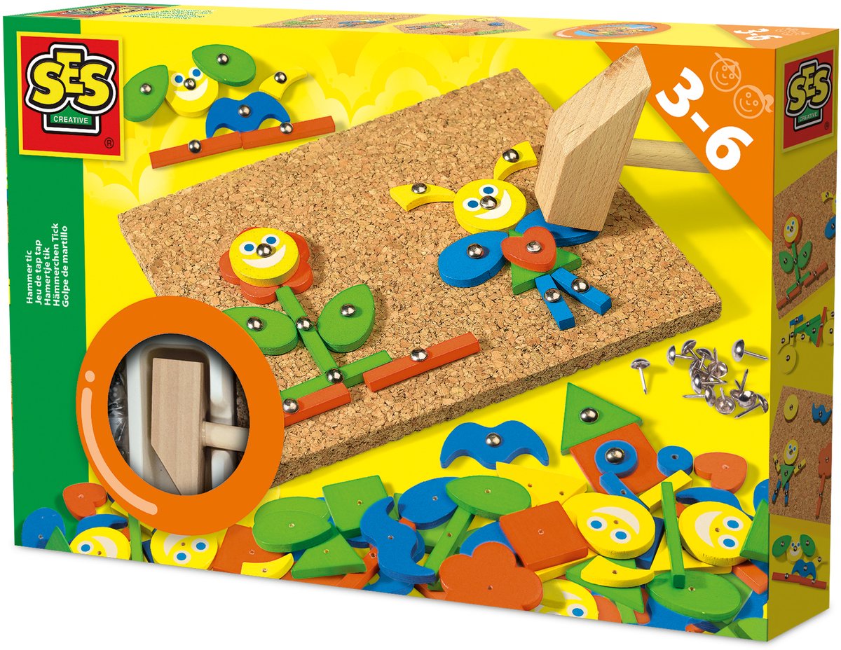 SES - Hamertje Tik - fantasie - Montessori Speelgoed - met fantasy vormen
