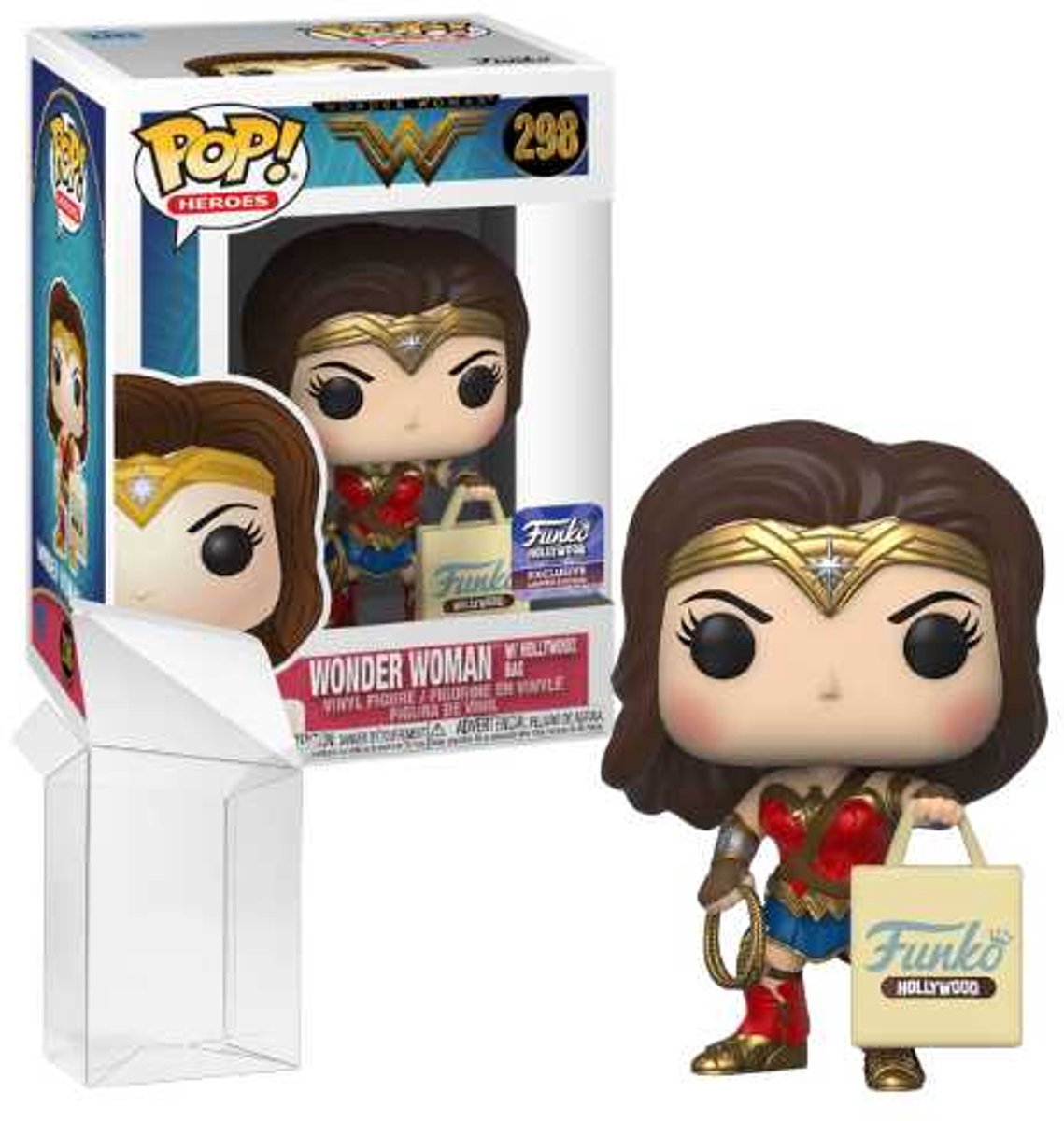Funko Pop! DC Comics: Wonder Woman - Wonder Woman w/ Hollywood Bag #298 Funko Exclusive [7.5/10]