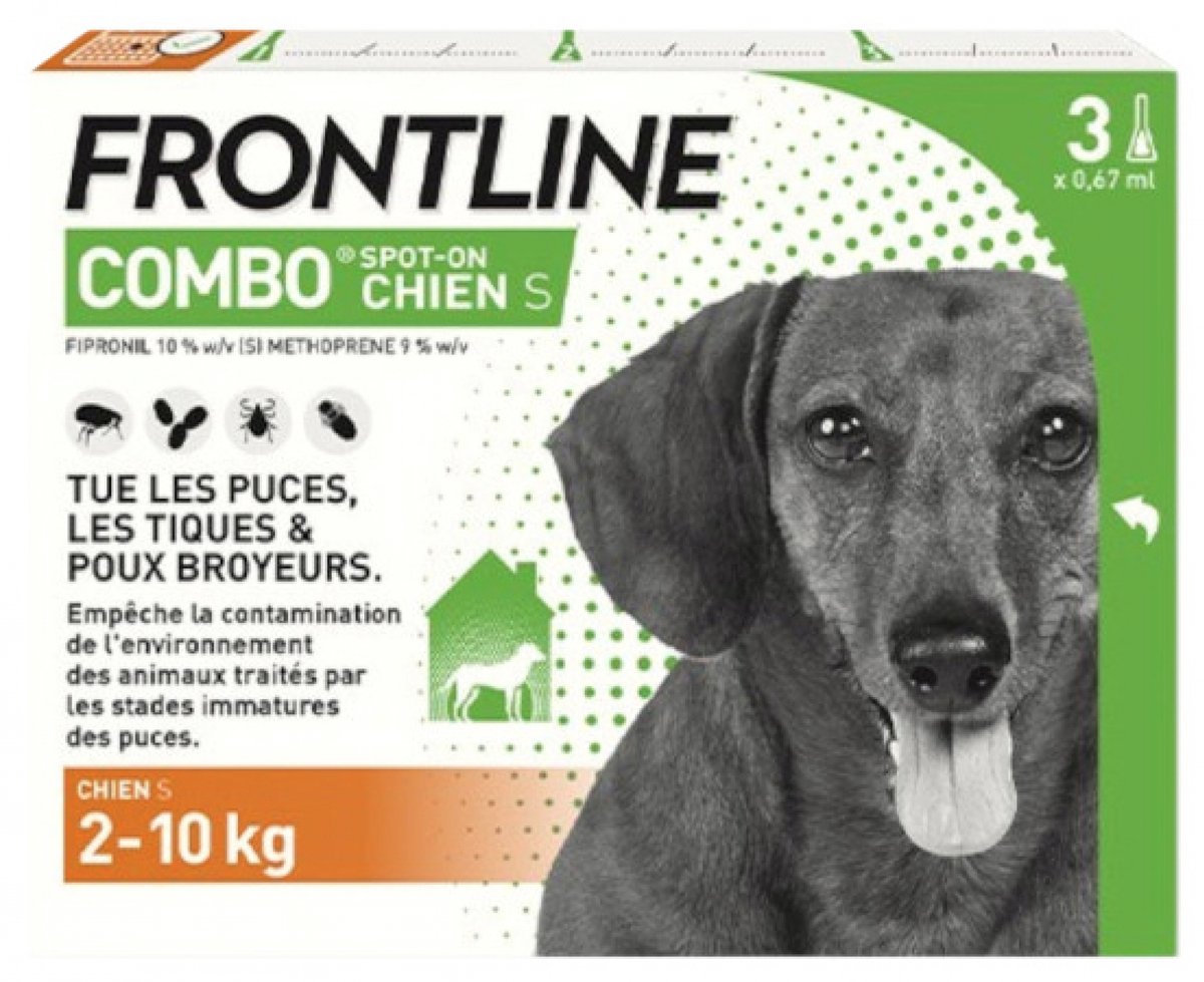 Frontline Combo Hond S (2-10 kg) 3 Pipetten