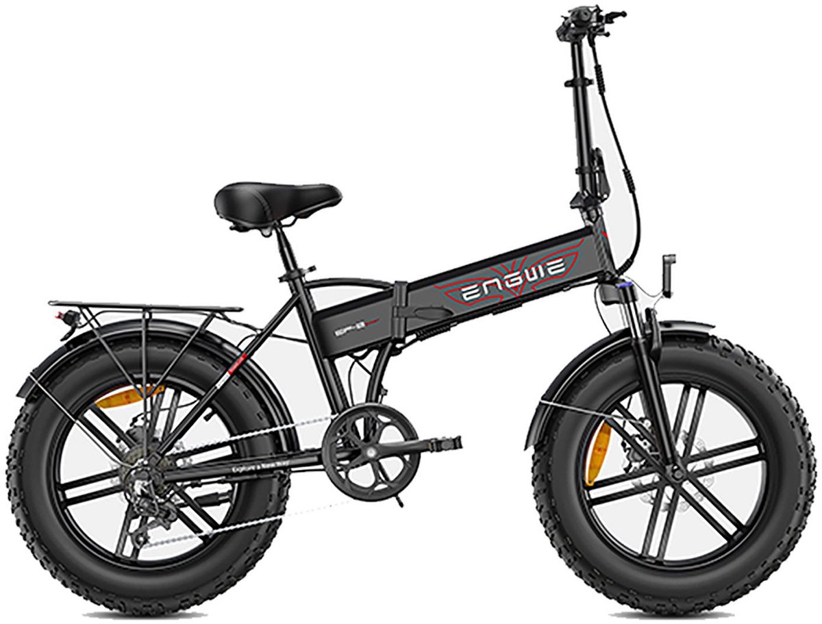 ENGWE EP-2 BOOST Elektrische fiets - Actieradius 100km - Verwijderbare batterij 48V13Ah - 250W Motor - Shimano 7 Versnellingen - 20 Inch opvouwbare City Commuter E-Bike - Mechanische Schijfremmen - VTC Fatbike - Zwart - afbeelding 2
