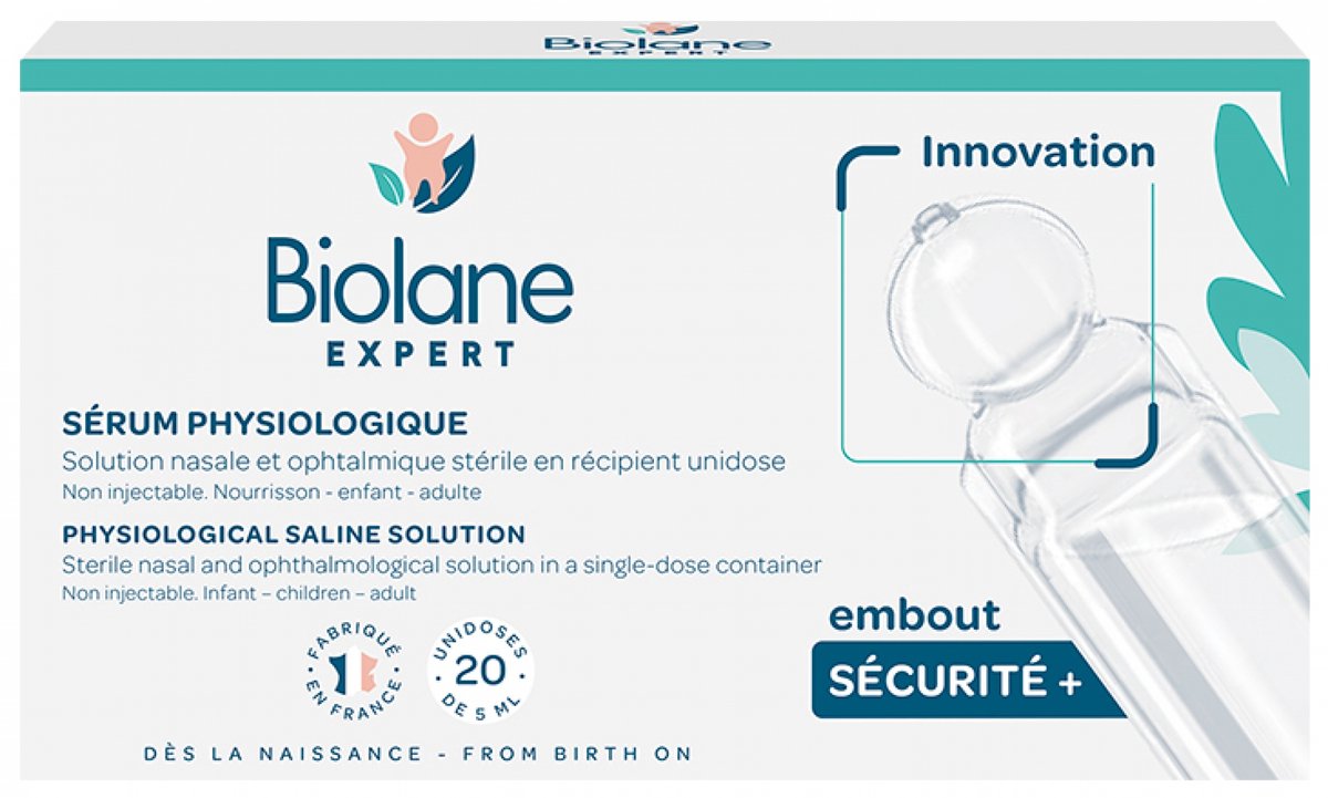 Biolane Expert Sérum physiologique 20 Unidoses de 5ml - Fysiologisch serum