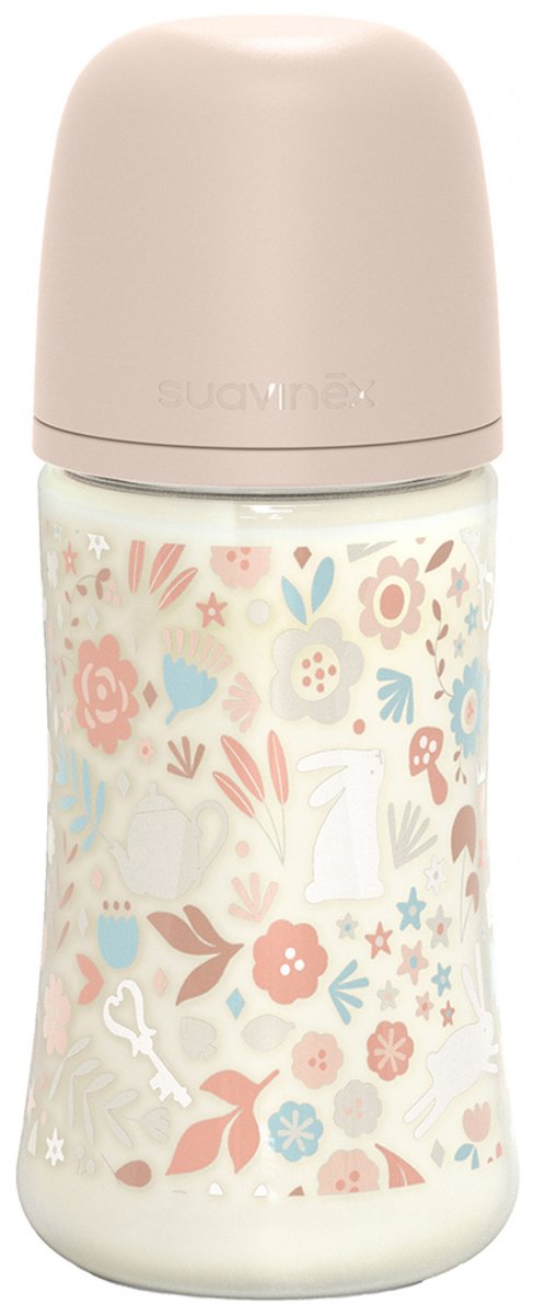 Suavinex Wonderland SX Pro Fles - Medium Flow - 270ml - Roze van Suavinex — afbeelding 3
