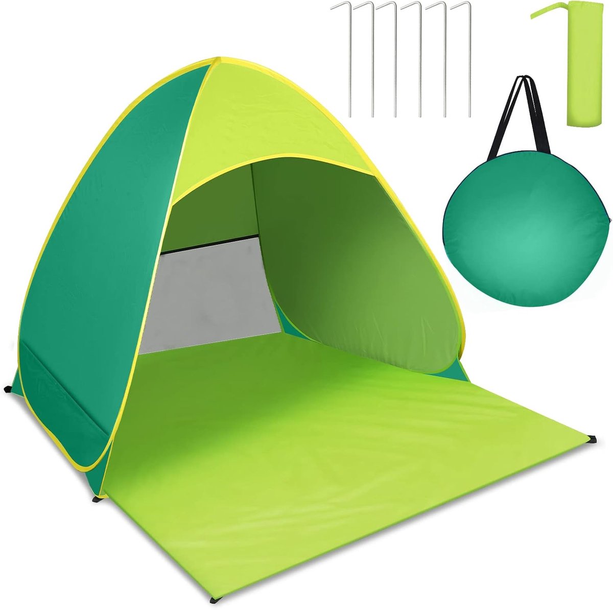 Lexium Strandtent baby - Zomeruitje - Baby zonnescherm - UV bescherming - Pop-up strandtent - Baby strandaccessoire - Vakantie met baby - Stranddag met kinderen - Baby schaduwdoek - Draagbare strandtent - Zonnescherm baby - Zandvrije speelplek - Baby